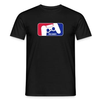 pro gamer - Men's T-Shirt - black - Front - AI Model Male 178 light (178cm)