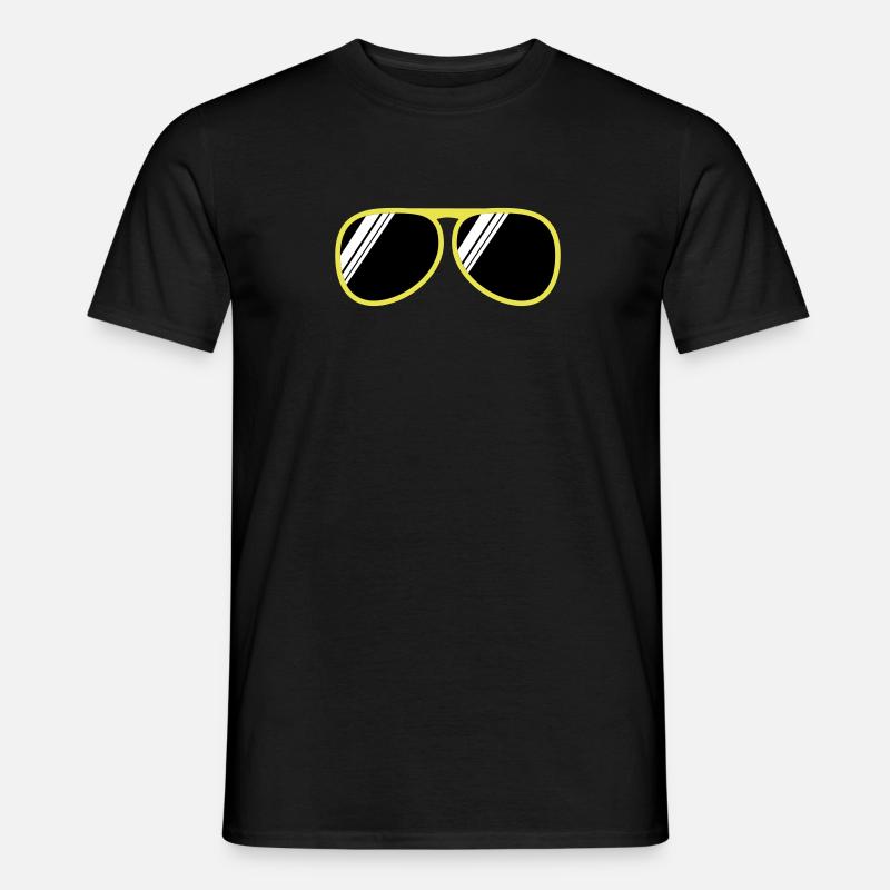 brille - Männer T-Shirt - Schwarz