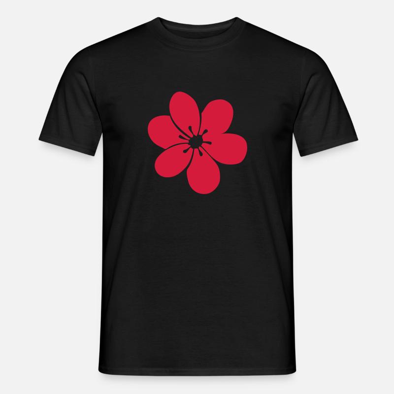 Blume fl - Männer T-Shirt - Schwarz
