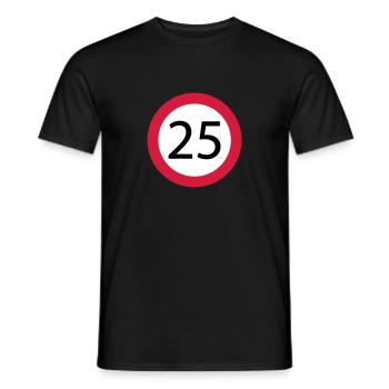 25 - T-shirt homme - noir - Devant - AI Model Male 178 light (178cm)