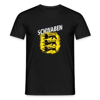 Schwaben - Männer T-Shirt - Schwarz - Vorne - AI Model Male 178 light (178cm)
