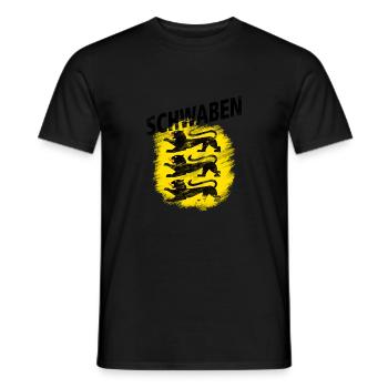 Schwaben - Männer T-Shirt - Schwarz - Vorne - AI Model Male 178 light (178cm)