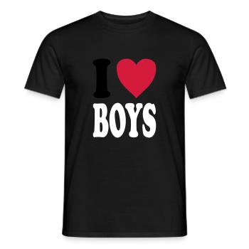 J'adore BOYS - T-shirt homme - noir - Devant - AI Model Male 178 light (178cm)