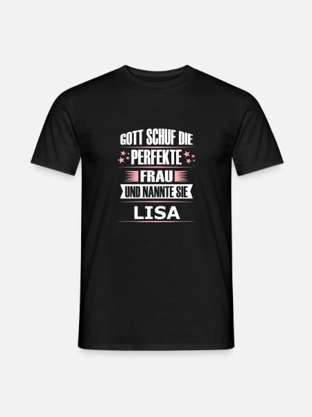 LISA - Männer T-Shirt - Schwarz