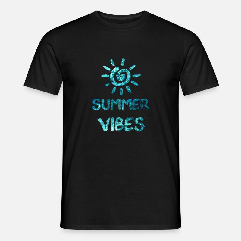 Summervibes - Männer T-Shirt - Schwarz