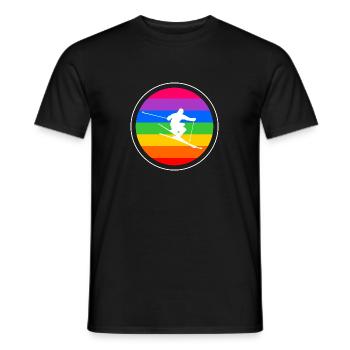 Freerider - Männer T-Shirt - Schwarz - Vorne - AI Model Male 178 light (178cm)