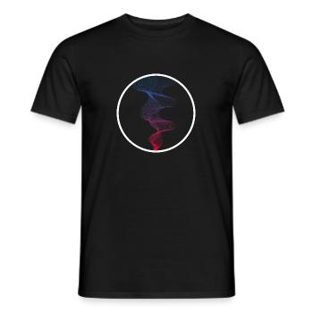 Abstract art - Men's T-Shirt - black - Front - AI Model Male 178 light (178cm)