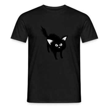 kater - Männer T-Shirt - Schwarz - Vorne - AI Model Male 178 light (178cm)