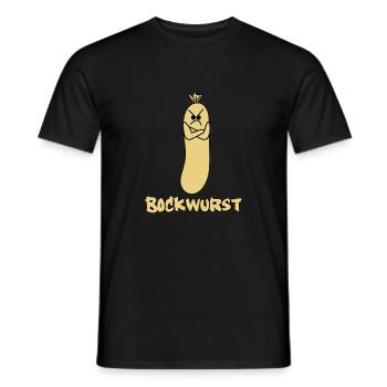 bockwurst - Männer T-Shirt - Schwarz - Vorne - AI Model Male 178 light (178cm)
