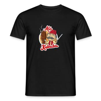 Doner Ali Kebaba | Kebab Kebap Cadeau Drôle - T-shirt homme - noir - Devant - AI Model Male 178 light (178cm)