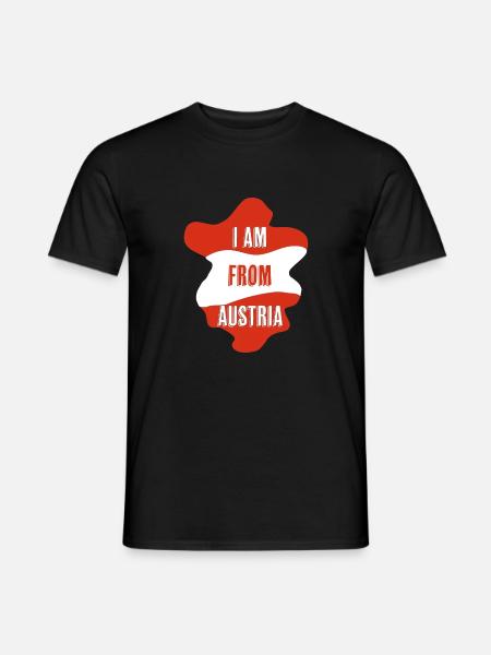 I am from AUSTRIA - Men's T-Shirt - black