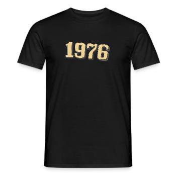 1976 - T-shirt homme - noir - Devant - AI Model Male 178 light (178cm)