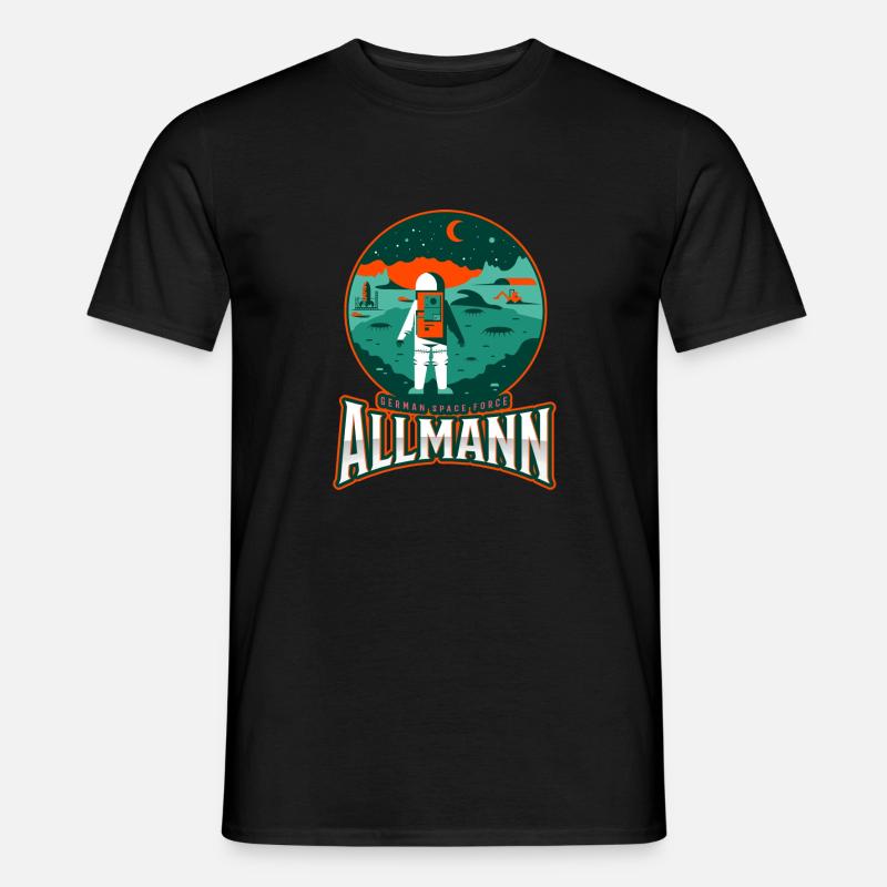 Allmann - german space force - Männer T-Shirt - Schwarz