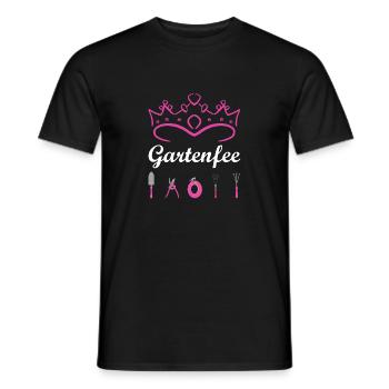 Gartenfee Garten Gärtnerin Grüner Daumen Präsent - Männer T-Shirt - Schwarz - Vorne - AI Model Male 178 light (178cm)