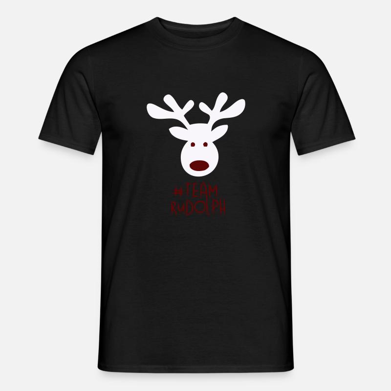 Team Rudolf - Männer T-Shirt - Schwarz