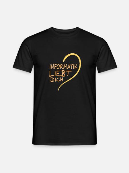 Informatik - Männer T-Shirt - Schwarz