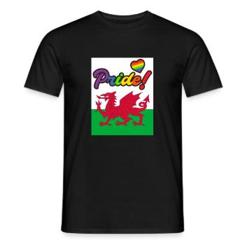 Wales LGBT Gay Pride Cardiff - Männer T-Shirt - Schwarz - Vorne - AI Model Male 178 light (178cm)