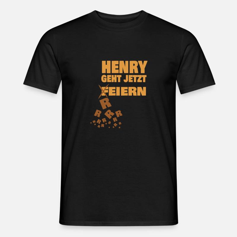 henry - Männer T-Shirt - Schwarz