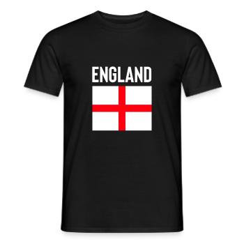 England Football - Men's T-Shirt - black - Front - AI Model Male 178 light (178cm)