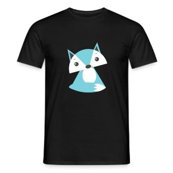 Polar fox - Men's T-Shirt - black - Front - AI Model Male 178 light (178cm)