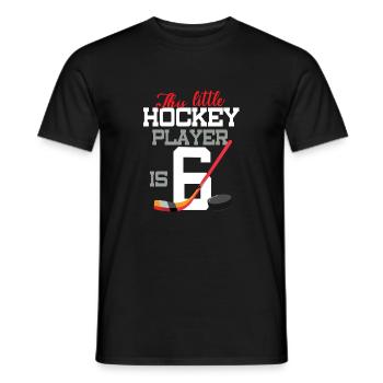 Tee-shirt hockey - T-shirt homme - noir - Devant - AI Model Male 178 light (178cm)