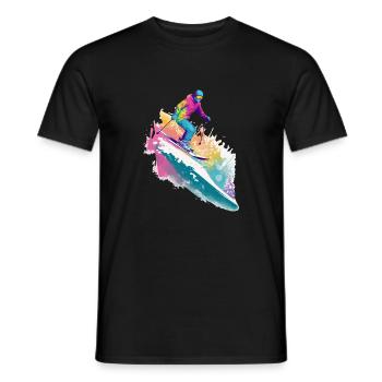 Gabby Skifahren - Männer T-Shirt - Schwarz - Vorne - AI Model Male 178 light (178cm)
