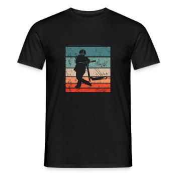 Briflip Stunt Scooter Trick Vêtements Vintage Rétro - T-shirt homme - noir - Devant - AI Model Male 178 light (178cm)