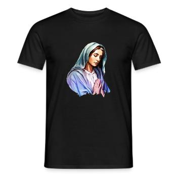 Holly Mary Maria Madonna Mariana Virgin Mary Holy - Men's T-Shirt - black - Front - AI Model Male 178 light (178cm)