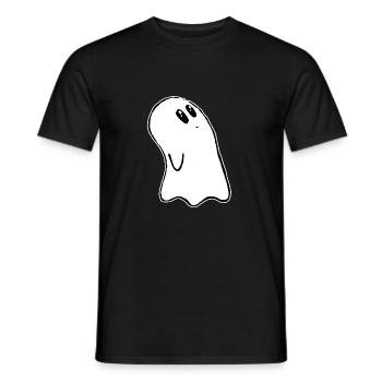 Halloween cute Ghost - Men's T-Shirt - black - Front - AI Model Male 178 light (178cm)