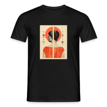 Vierge - T-shirt homme - noir - Devant - AI Model Male 178 light (178cm)