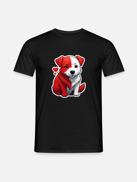 red dog - Men's T-Shirt - black