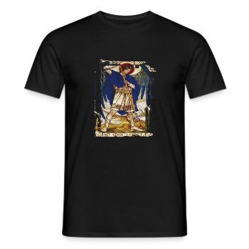 Erzengel Heiliger Religion Gott Engel Glaube Michael - Männer T-Shirt - Schwarz - Vorne - AI Model Male 178 light (178cm)