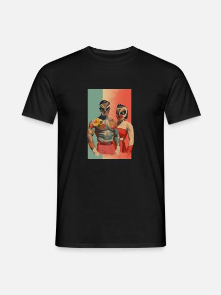 Be my Wrestling Valentine - Men's T-Shirt - black