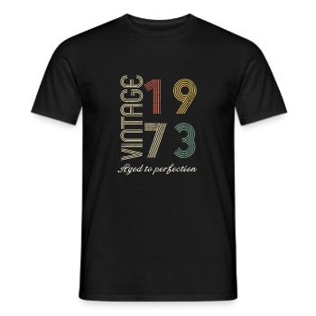 Geburtstagsgeschenk 51 Jahre alt - 1973 - Männer T-Shirt - Schwarz - Vorne - AI Model Male 178 light (178cm)