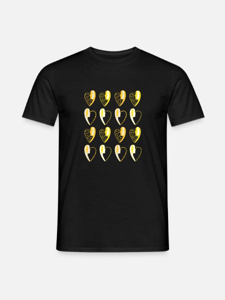 Imprimé numéro8. - T-shirt homme - noir