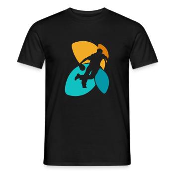 Bowler Strike Ball - Men's T-Shirt - black - Front - AI Model Male 178 light (178cm)