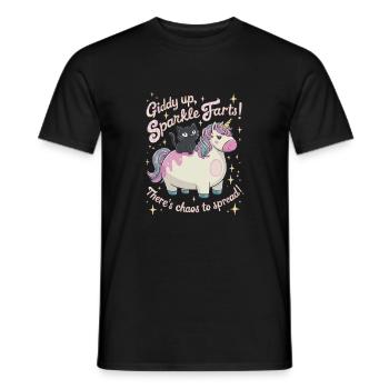 Étourdissez, Sparkle Farts ! Il y a du Chaos à faire ! - T-shirt homme - noir - Devant - AI Model Male 178 light (178cm)