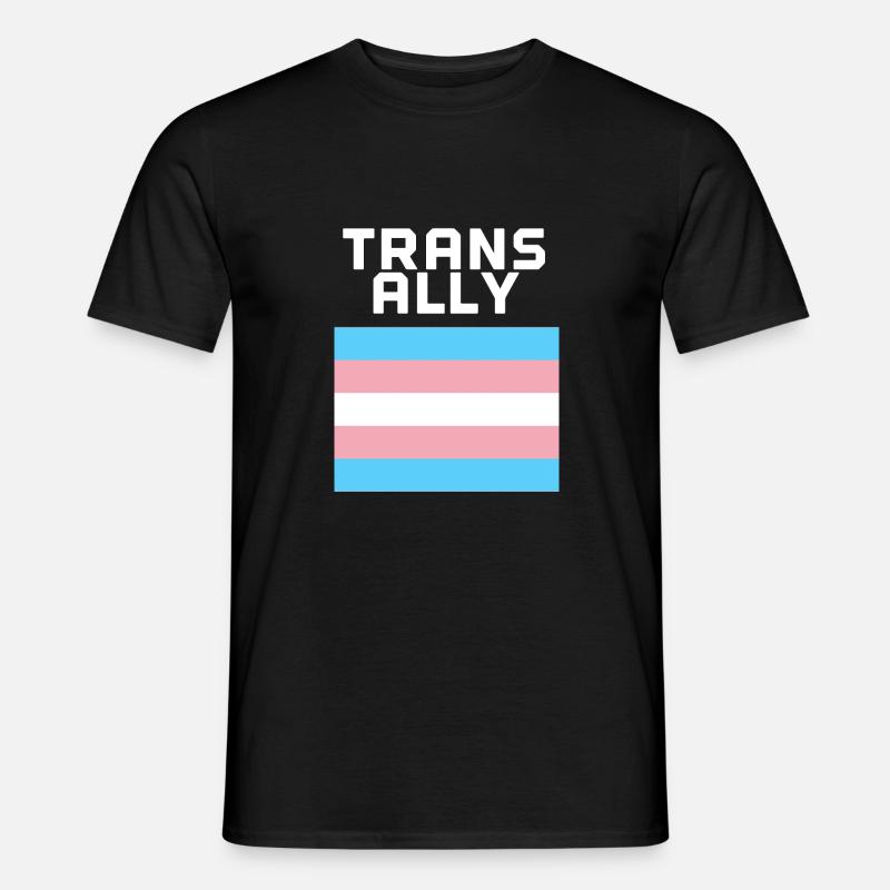 Trans ally - Männer T-Shirt - Schwarz