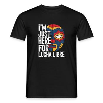 Look de lutte mexicaine - T-shirt homme - noir - Devant - AI Model Male 178 light (178cm)