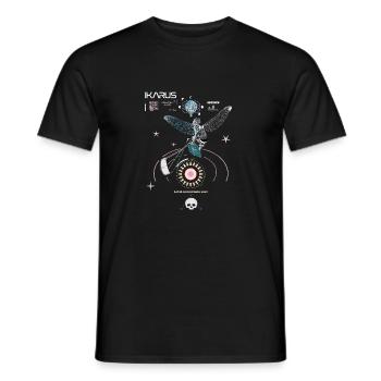Kitesurfeur Ikarus - T-shirt homme - noir - Devant - AI Model Male 178 light (178cm)