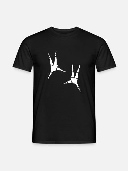 Parrot footprints - Men's T-Shirt - black