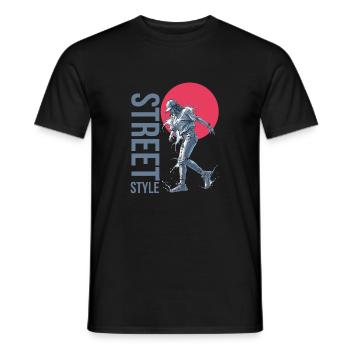 Street Dance | Street Style - Men's T-Shirt - black - Front - AI Model Male 178 light (178cm)
