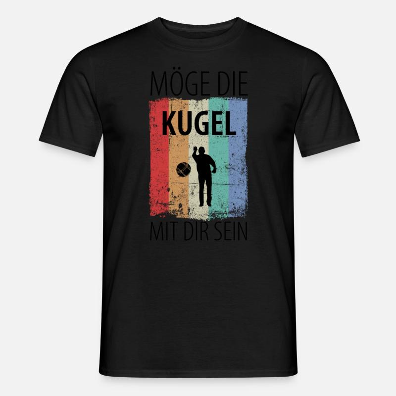 Boule Petanque Boccia Boules - Männer T-Shirt - Schwarz