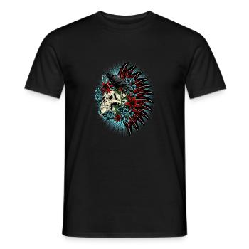 vie - T-shirt homme - noir - Devant - AI Model Male 178 light (178cm)