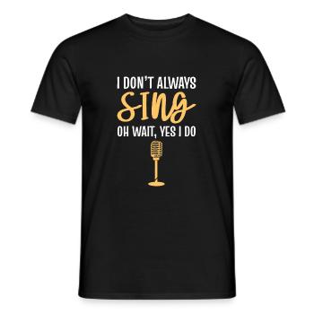Theatre Acting Actor Actress - Men's T-Shirt - black - Front - AI Model Male 178 light (178cm)