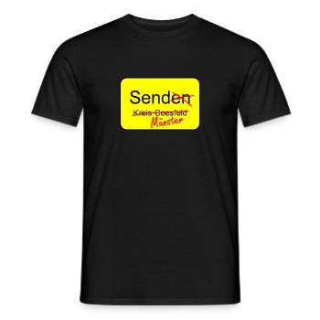 Send Münster - Männer T-Shirt - Schwarz - Vorne - AI Model Male 178 light (178cm)