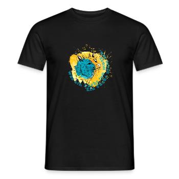 Ein Fuchs muss tun was ein Fuchs tun muss - Männer T-Shirt - Schwarz - Vorne - AI Model Male 178 light (178cm)