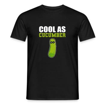 Cool wie Gurke Coole Person Gift - Männer T-Shirt - Schwarz - Vorne - AI Model Male 178 light (178cm)