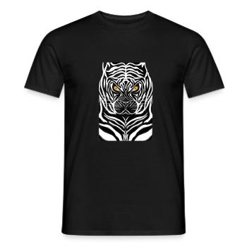 Tiger - Männer T-Shirt - Schwarz - Vorne - AI Model Male 178 light (178cm)
