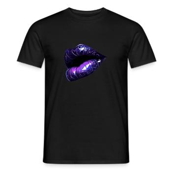 küssen - Männer T-Shirt - Schwarz - Vorne - AI Model Male 178 light (178cm)